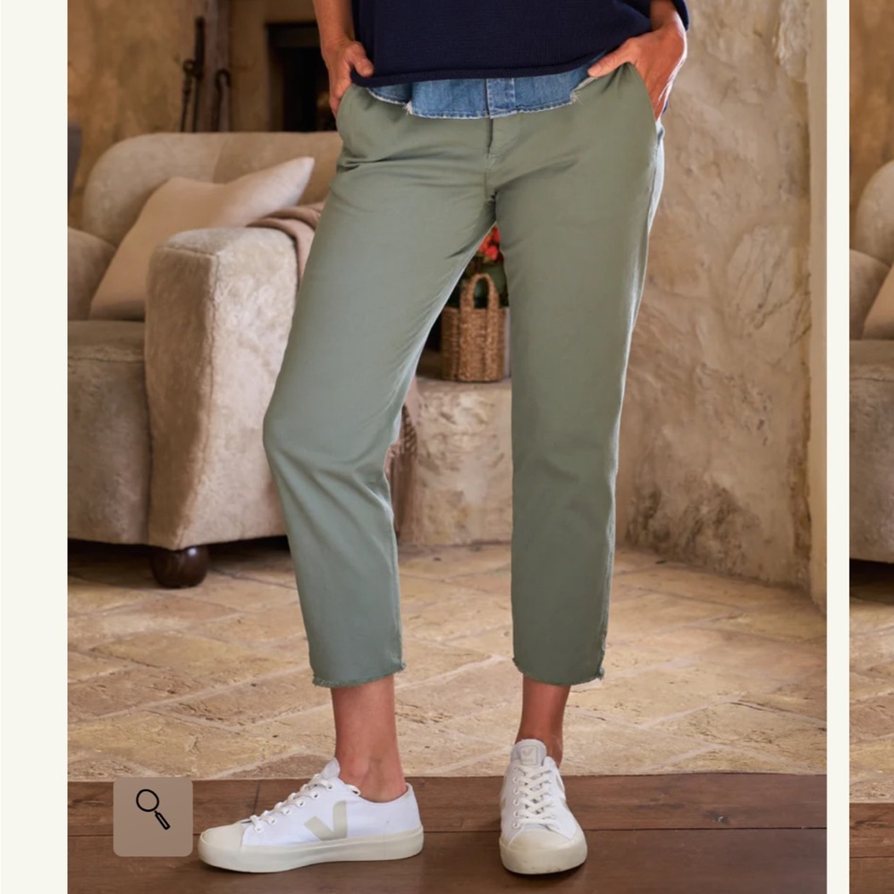 Frank & Eileen Wicklow cotton cropped chino pants